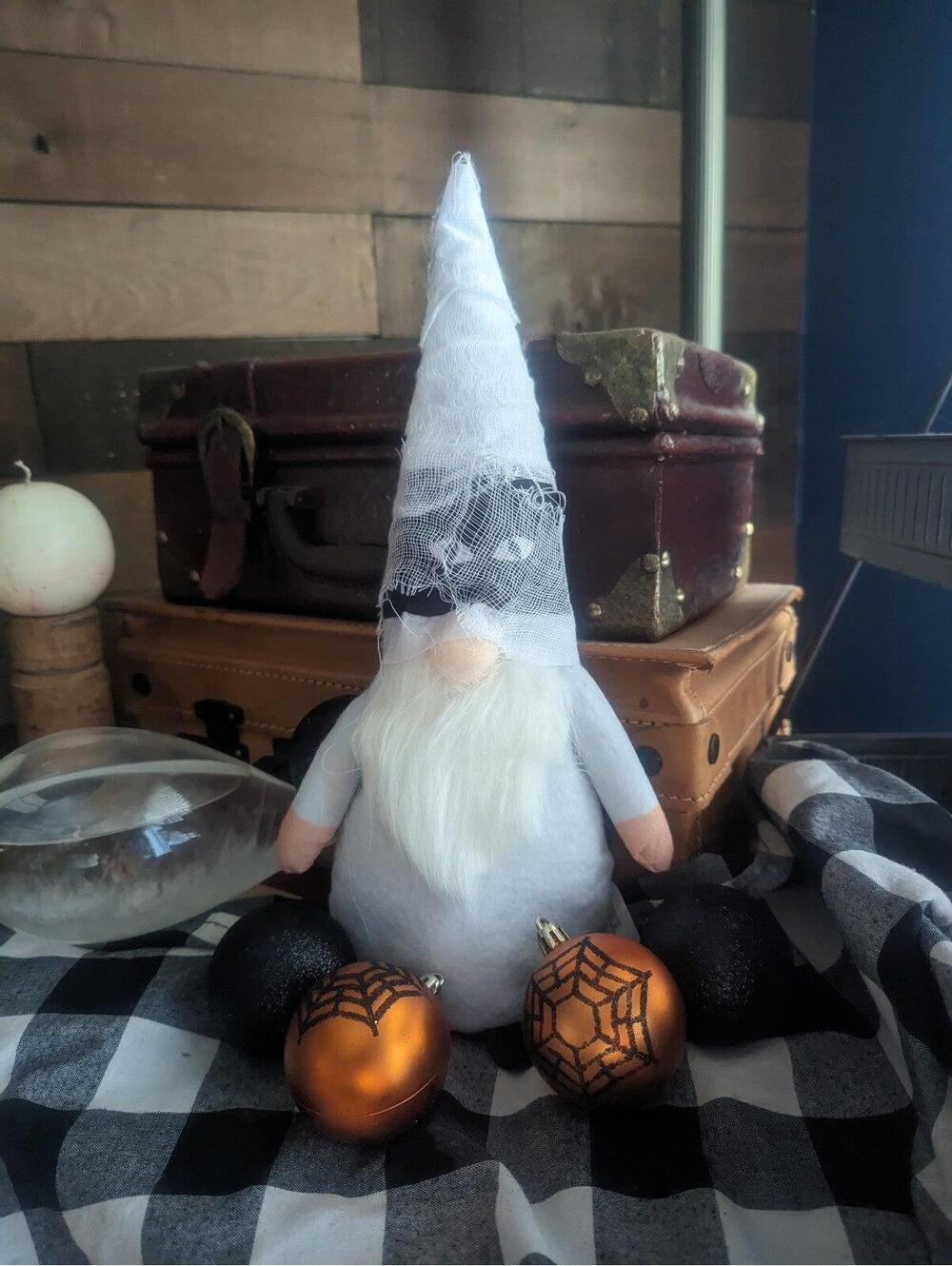 Mummy Halloween Gnome